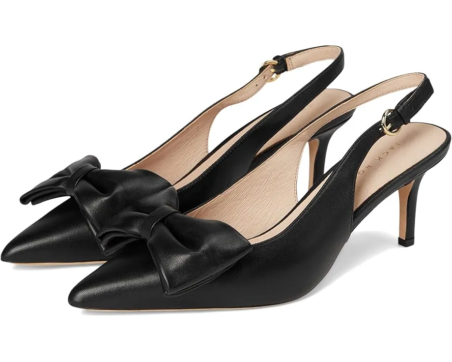 Jack Rogers Туфли Maclean Bow Sling на шпильке с бантом и металлическим эффектом