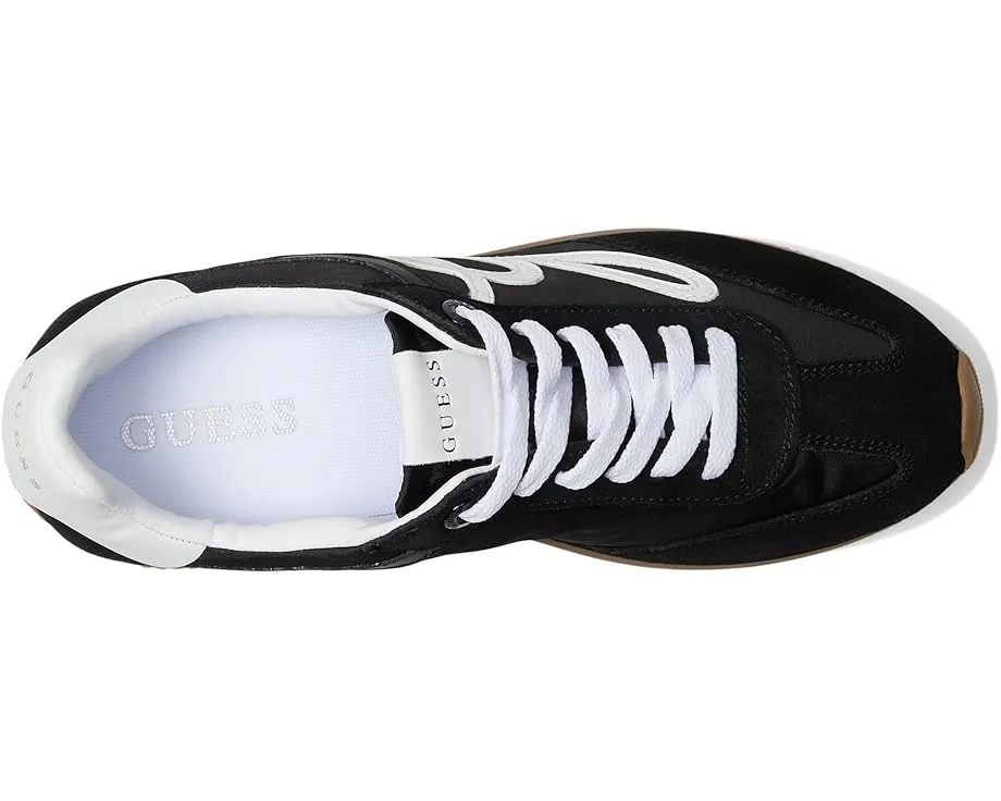 Кроссовки GUESS Skroll из замши с логотипом и резиновой подошвой