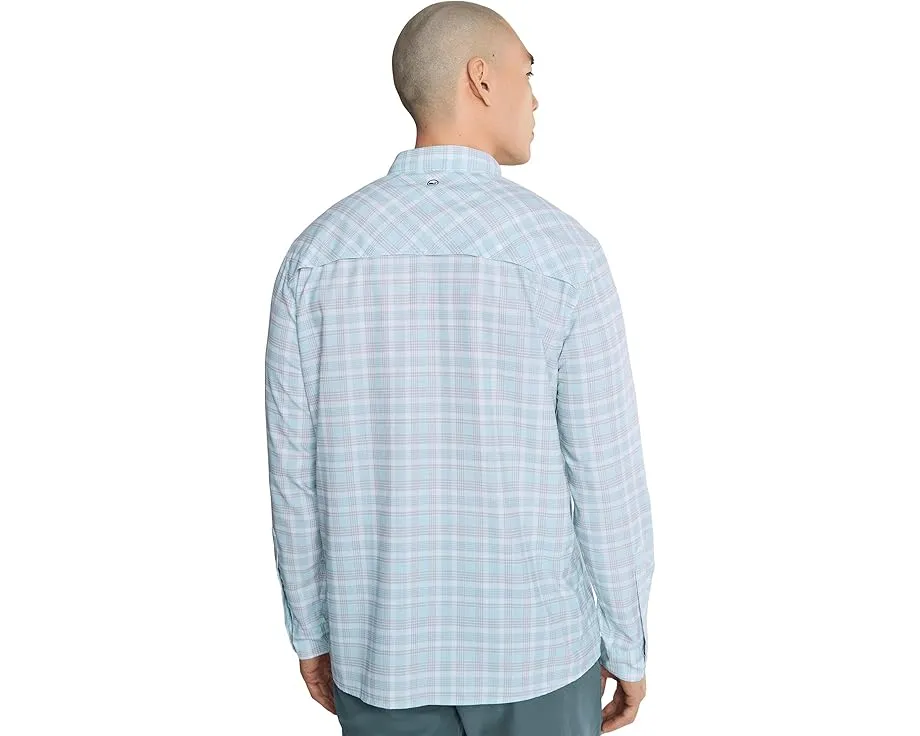 Рубашка Vineyard Vines Permit Plaid Performance Harbor из перфорированной ткани