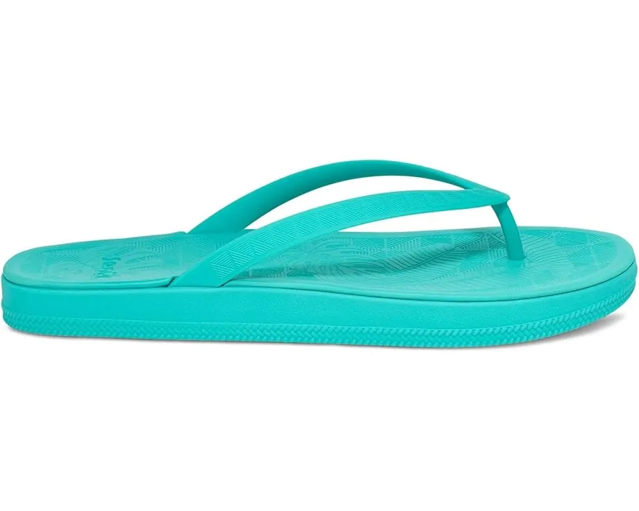 Пляжные шлепанцы Sanuk Funshine с ремнем из TPU и стелькой из сахарного тростника