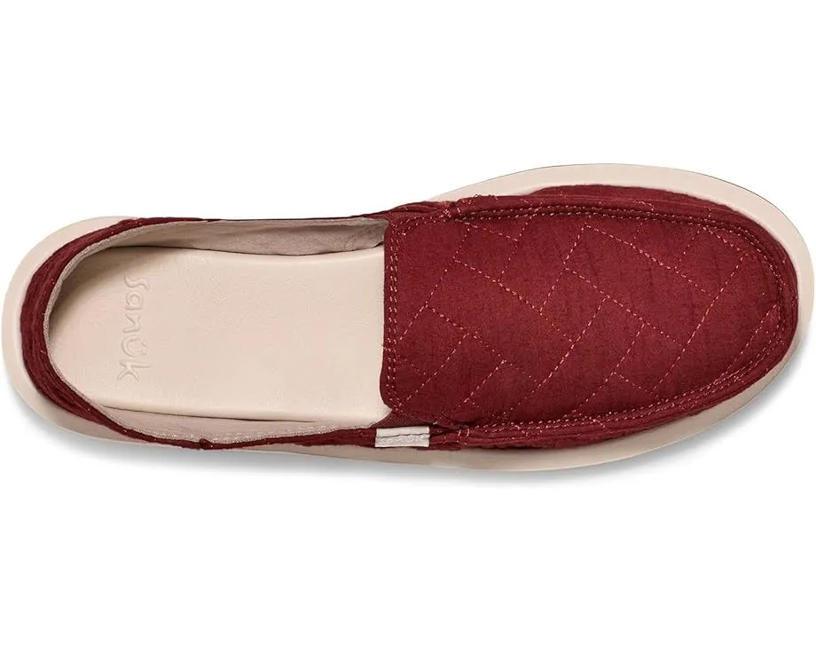 Sanuk Donna Quilted с стеганым верхом и стелькой Soft Top