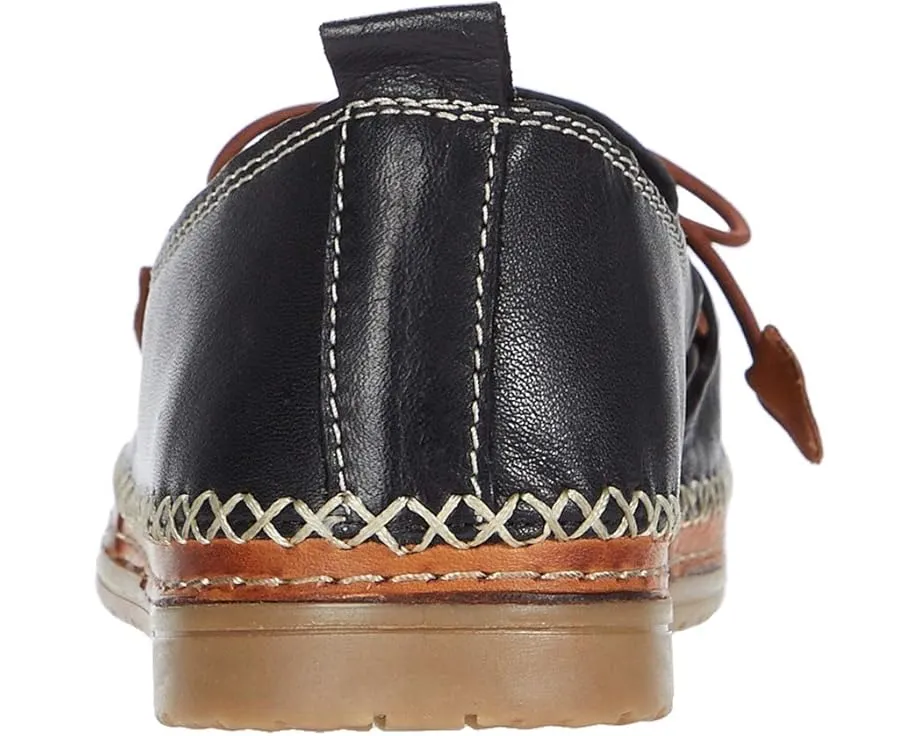 Лоферы Spring Step Berna из кожи с круглым носком и декоративной строчкой