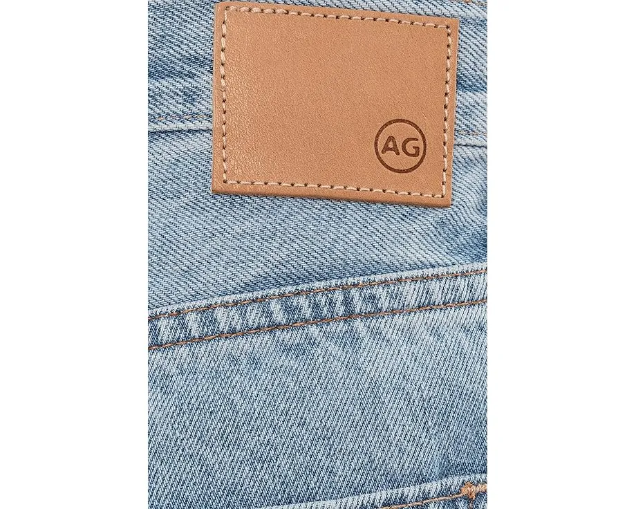 Шорты Ex-Boyfriend Mid-Rise Slouchy из хлопка AG Jeans с длиной шагового шва 7 дюймов