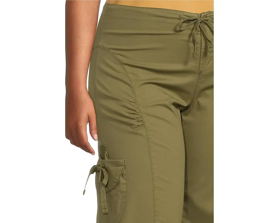 Широкие брюки Cargo Gaucho Crop с завязками и карманами XCVI