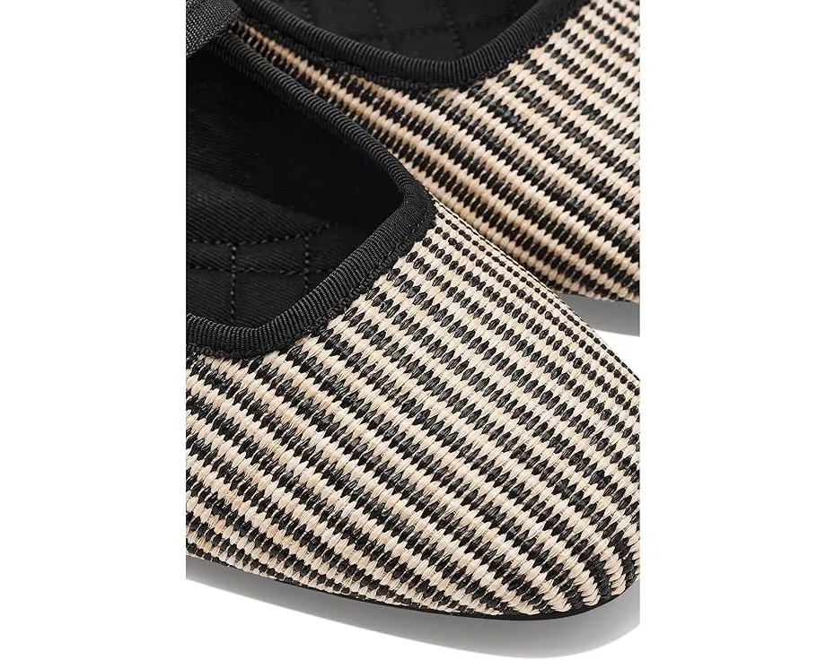 Туфли-лодочки Birdies Hummingbird Mary Jane Two-tone Raffia с квадратным носком