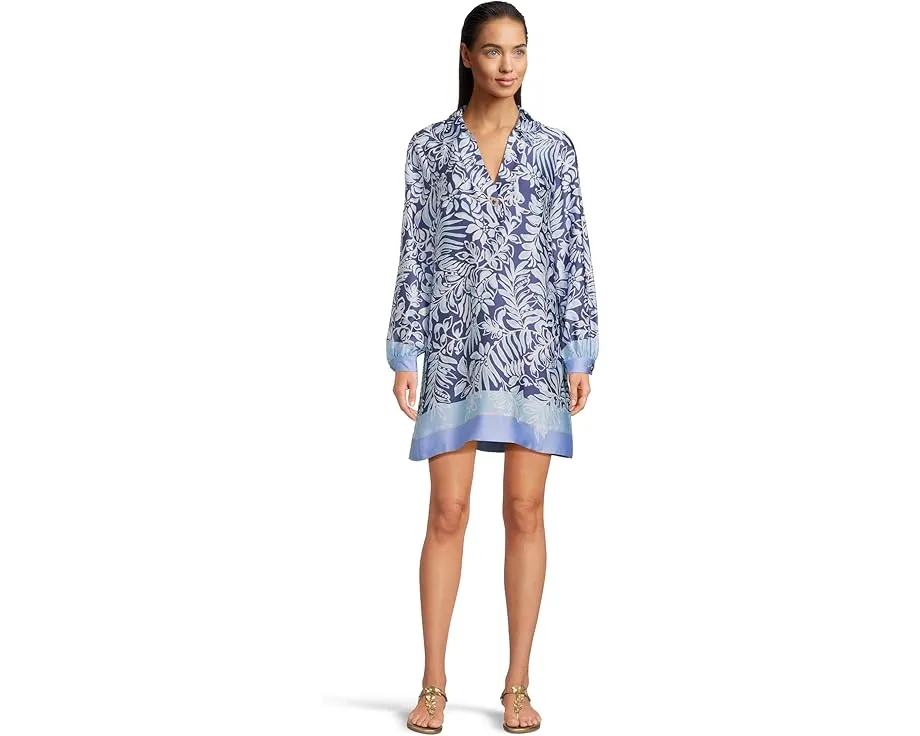 Lilly Pulitzer платье-рубашка с длинным рукавом и цветочным принтом