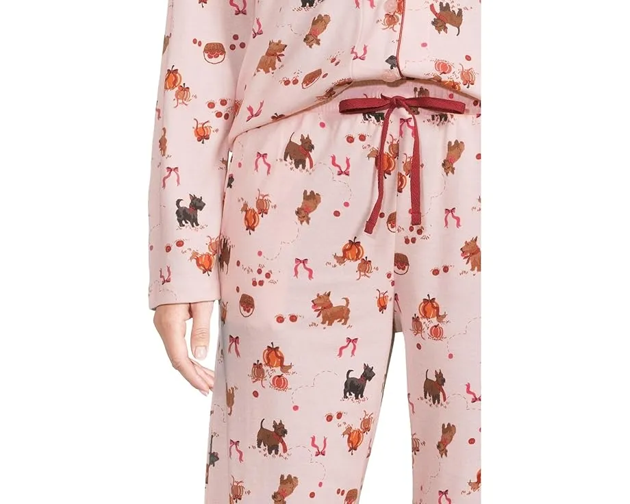 Комплект пижамы Karen Neuburger с длинным рукавом и тематическим принтом