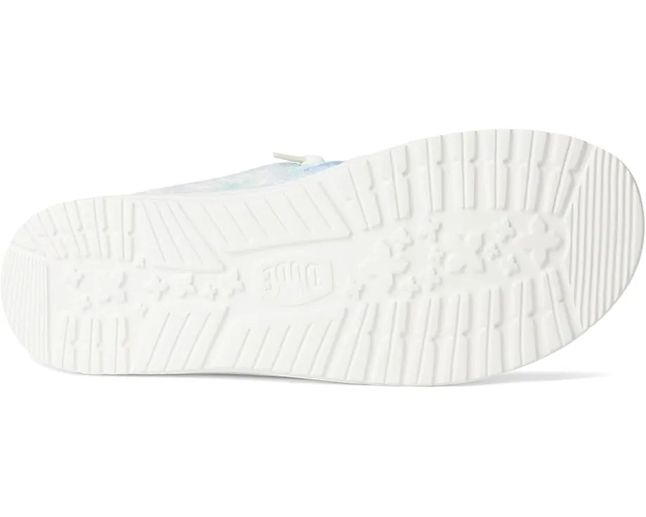 Кроссовки Hey Dude Wendy Cottage Crochet с вязаным верхом и съемной стелькой