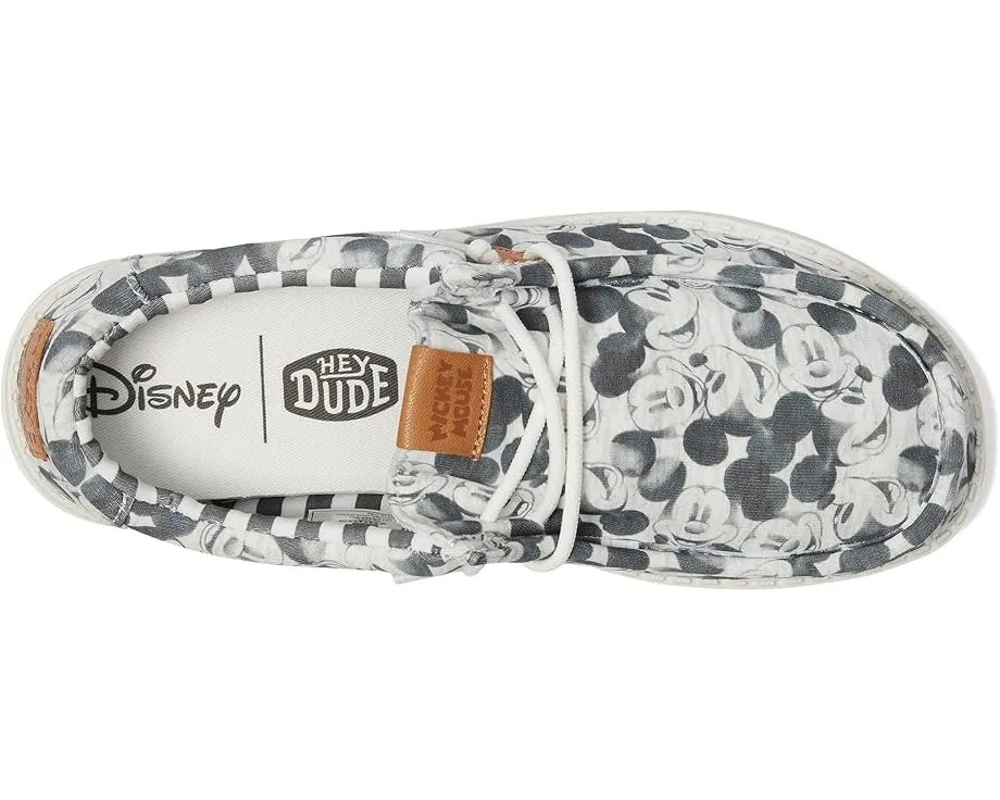 Детские кеды Hey Dude Kids Wally Mickey Mouse Print с принтом Микки Мауса