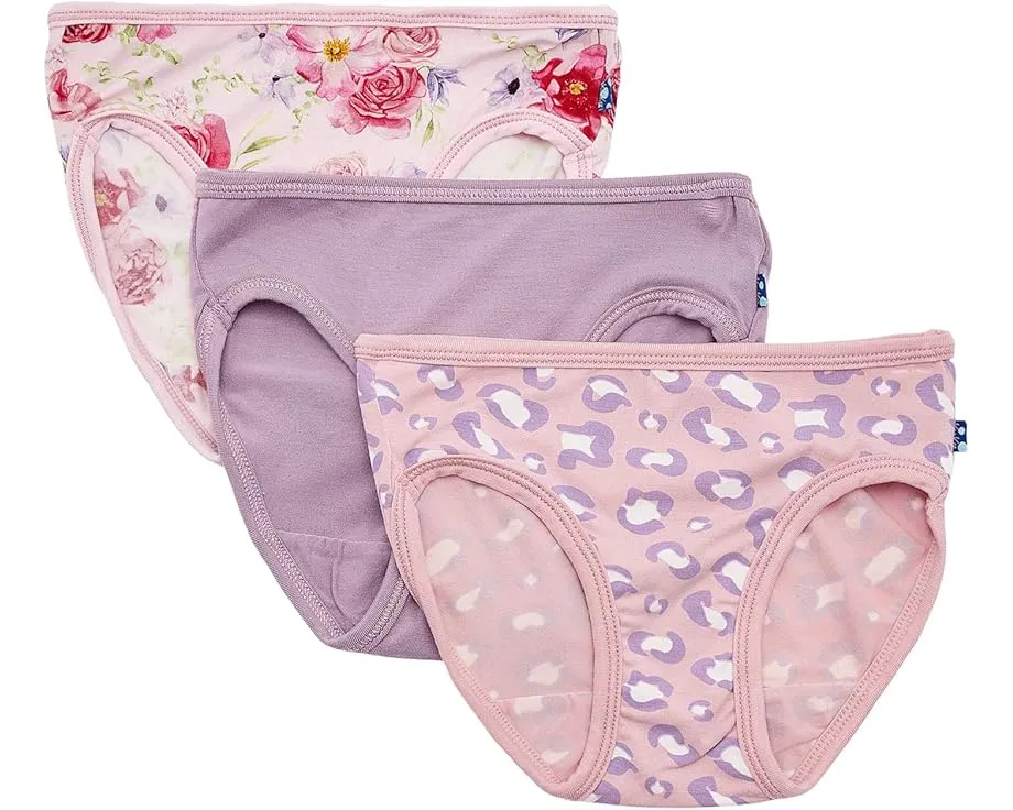 Набор из 3 трусиков Kickee Pants Kids для девочек с защитой UPF 50+