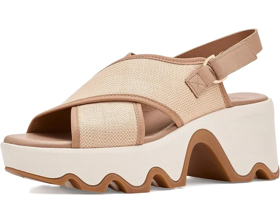 Сандалии SOREL Kinetic Aura Slingback Txt с текстильным верхом и квадратным каблуком