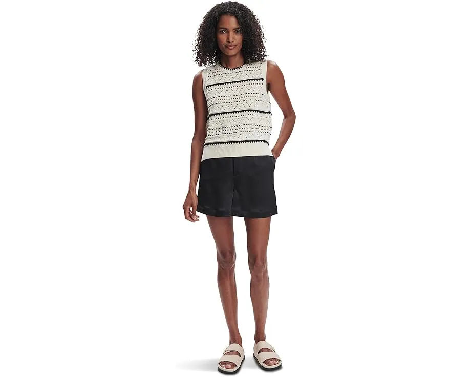 Varley Athena жилет с ажурной вязкой из 100% хлопка