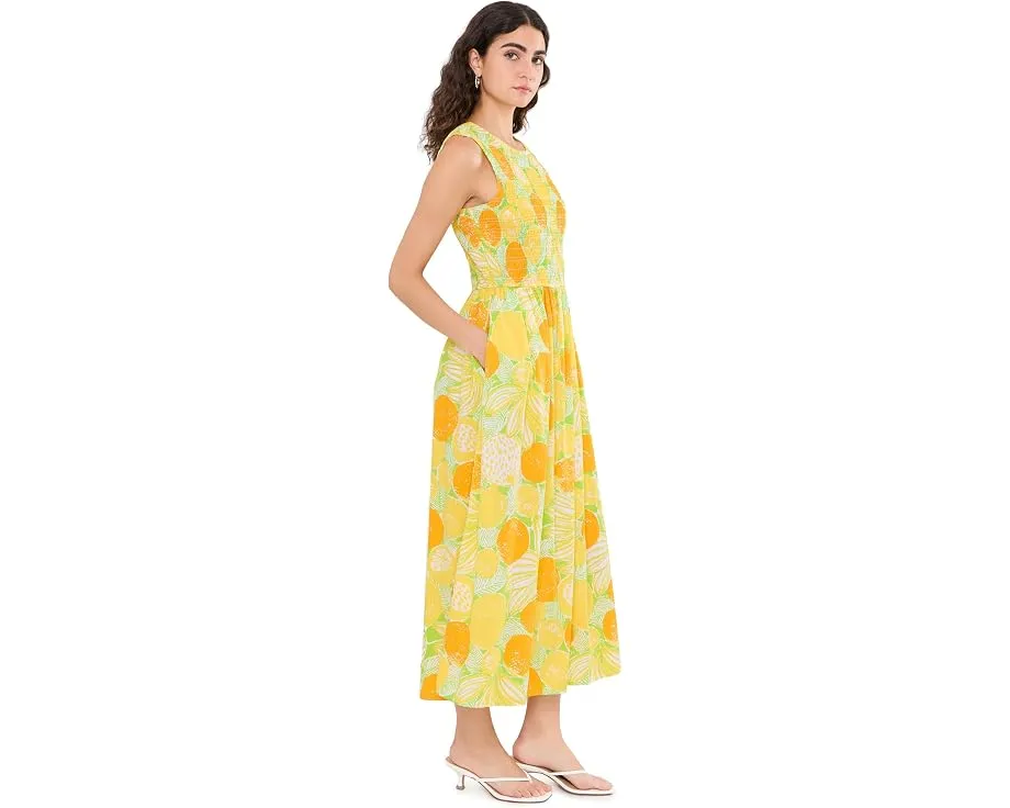 Платье миди Daisey Smocked от Lilly Pulitzer с завышенной талией
