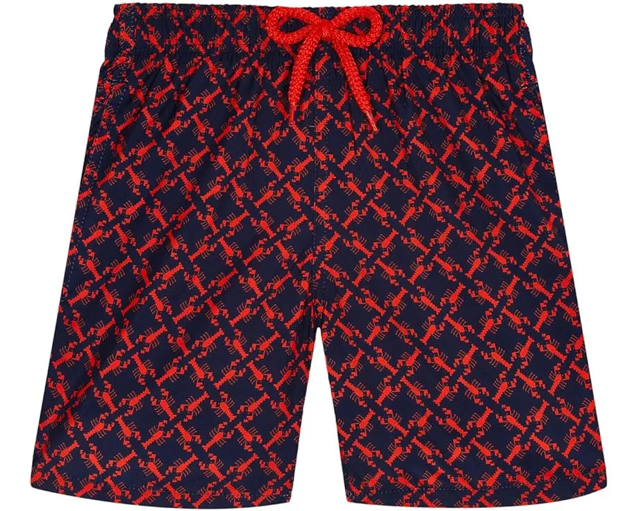 Легкие плавки Vilebrequin Homard Pixel со шнурком и карманом для хранения