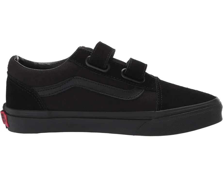 Детские кроссовки Vans Old Skool V на липучках с платформой и усиленным носком