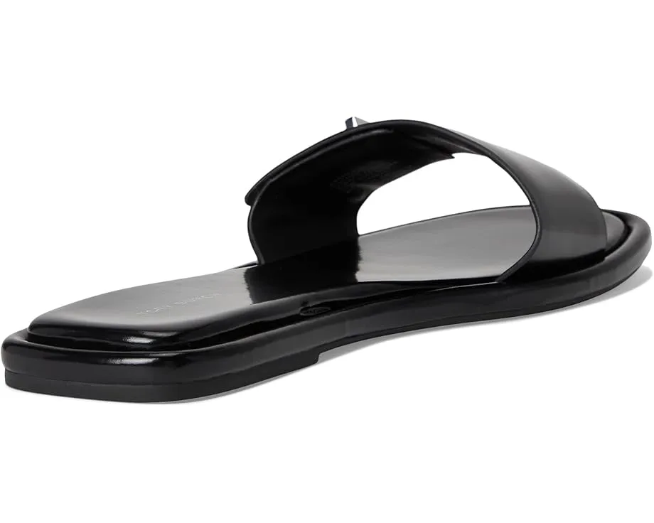 Сандалии Tory Burch T Lock Slide с широким ремешком и логотипом