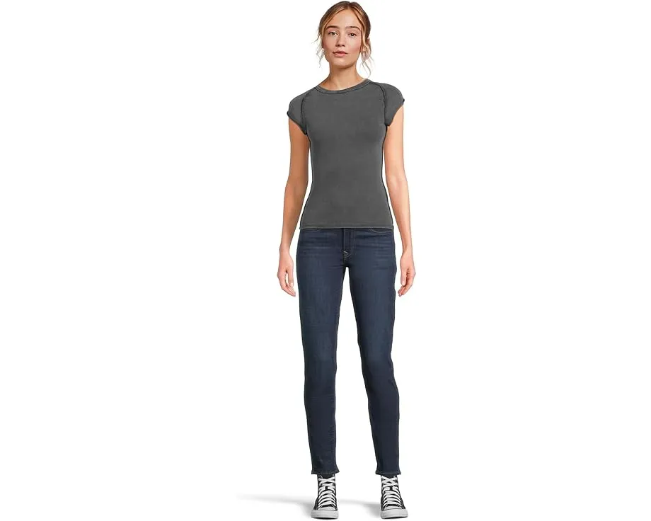 Узкие джинсы Levi's Womens 711 Skinny с кожаным патчем и эластичной тканью