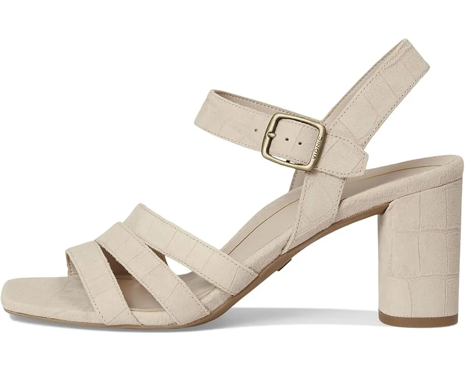 Сандалии VIONIC Nora на устойчивом каблуке с регулируемым ремешком
