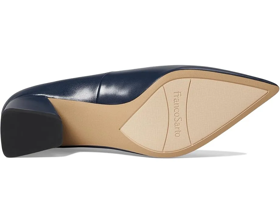 Туфли-лодочки на блочном каблуке с острым носком Franco Sarto Racer