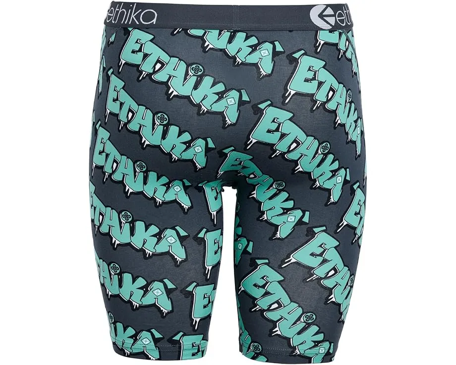 Трусы ethika Drip Wave с эффектом волны, яркий бирюзовый