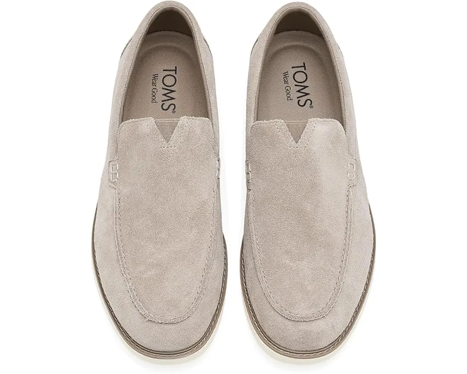 Замшевые лоферы TOMS Marcos на устойчивом каблуке