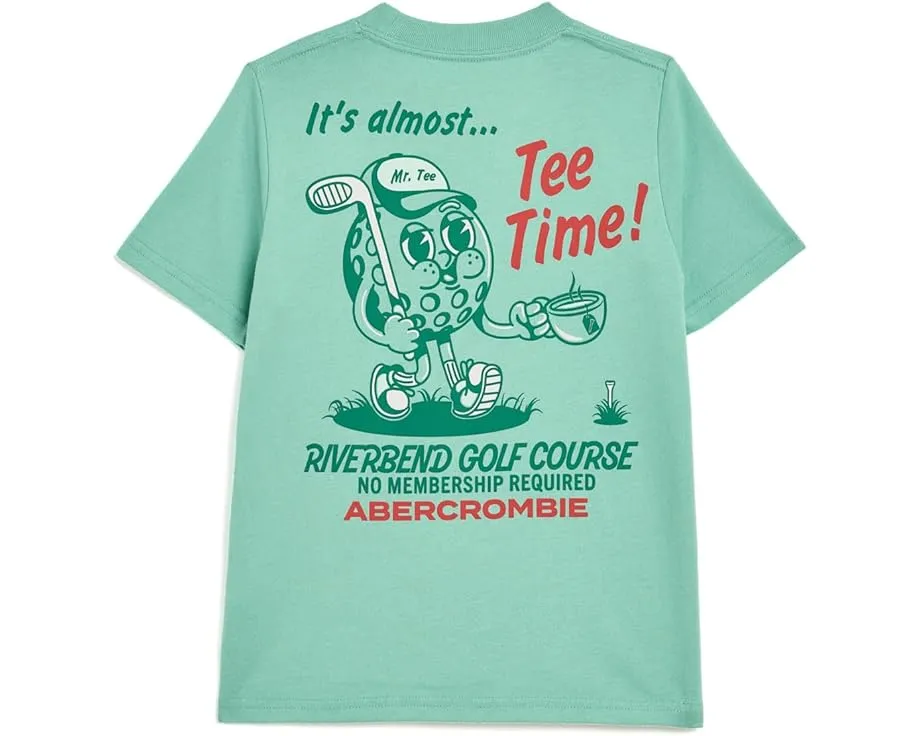 Футболка Tee Time для детей от abercrombie kids с принтом