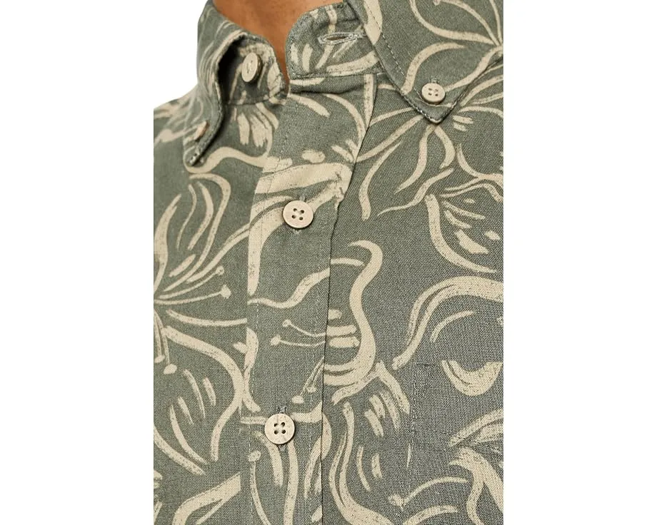 Рубашка Faherty Short Sleeve Breeze с принтом и расслабленным кроем