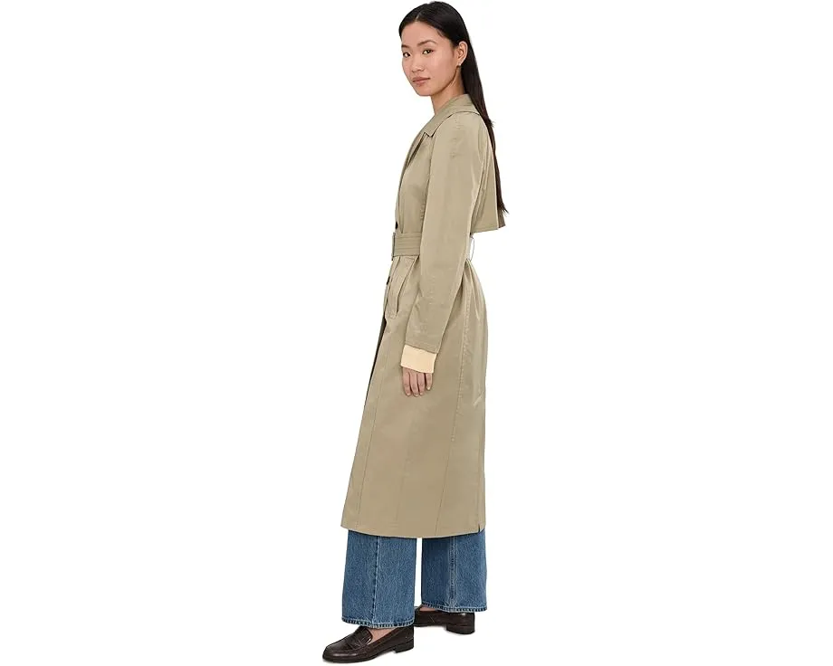 Длинное тренч-пальто Avec Les Filles с регланными рукавами и нагрудником