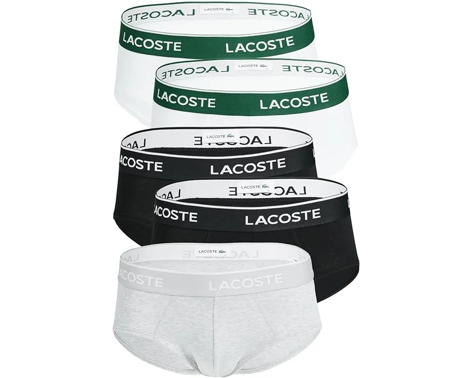 Набор из 5 трусов Lacoste из хлопка с эластаном