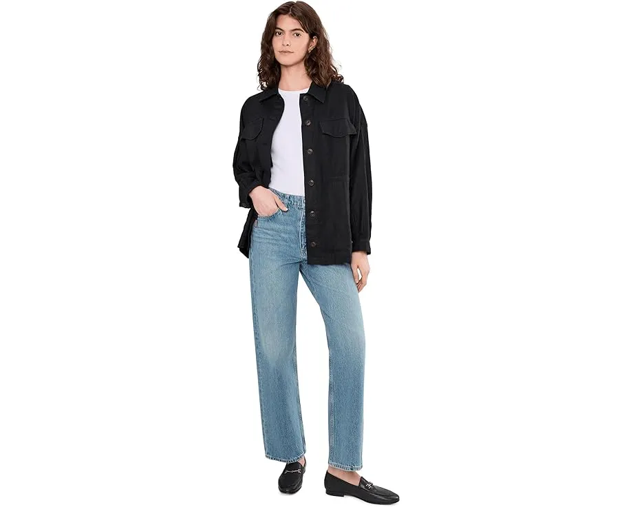 Утилитарная куртка Sun Strider из льна с карманами от Faherty