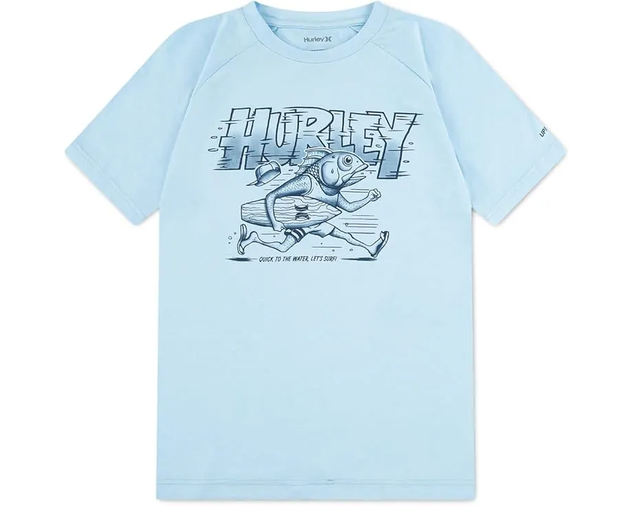 Рашгард Hurley Kids Fish Run с защитой UPF 50+ для малышей