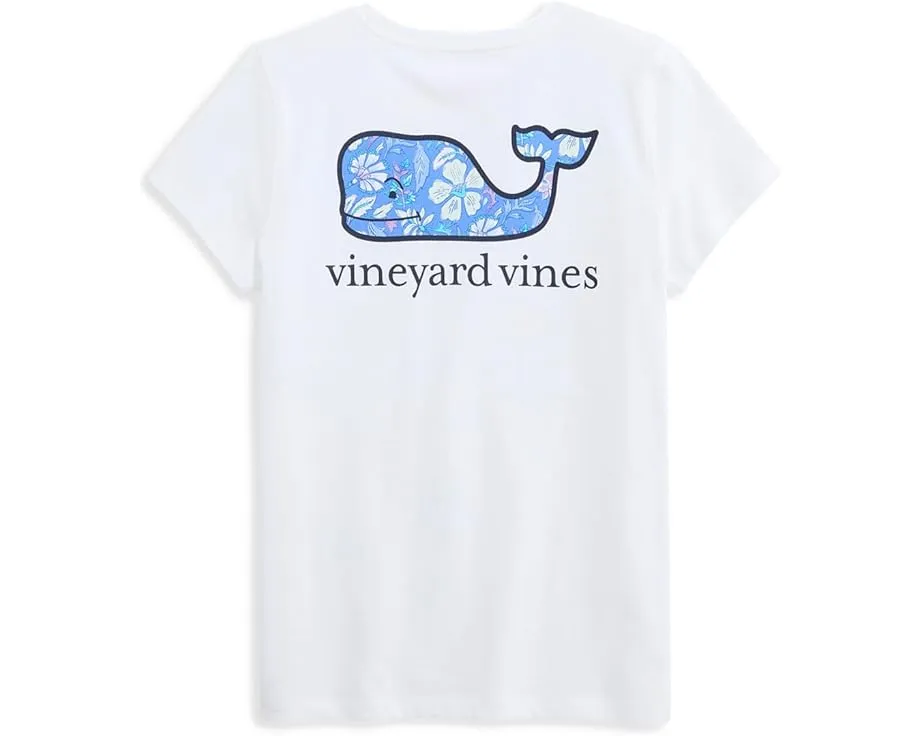 Футболка Vineyard Vines Kids с коротким рукавом, карманом и принтом кита