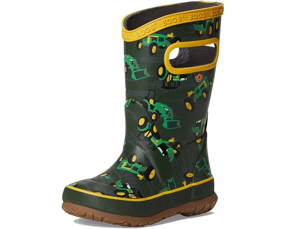 Детские сапоги Bogs Rainboot Tractor с трактором и технологией борьбы с запахами