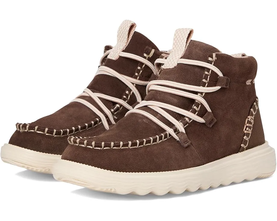 Ботинки Hey Dude Reyes Suede на шнурках с круглым носком