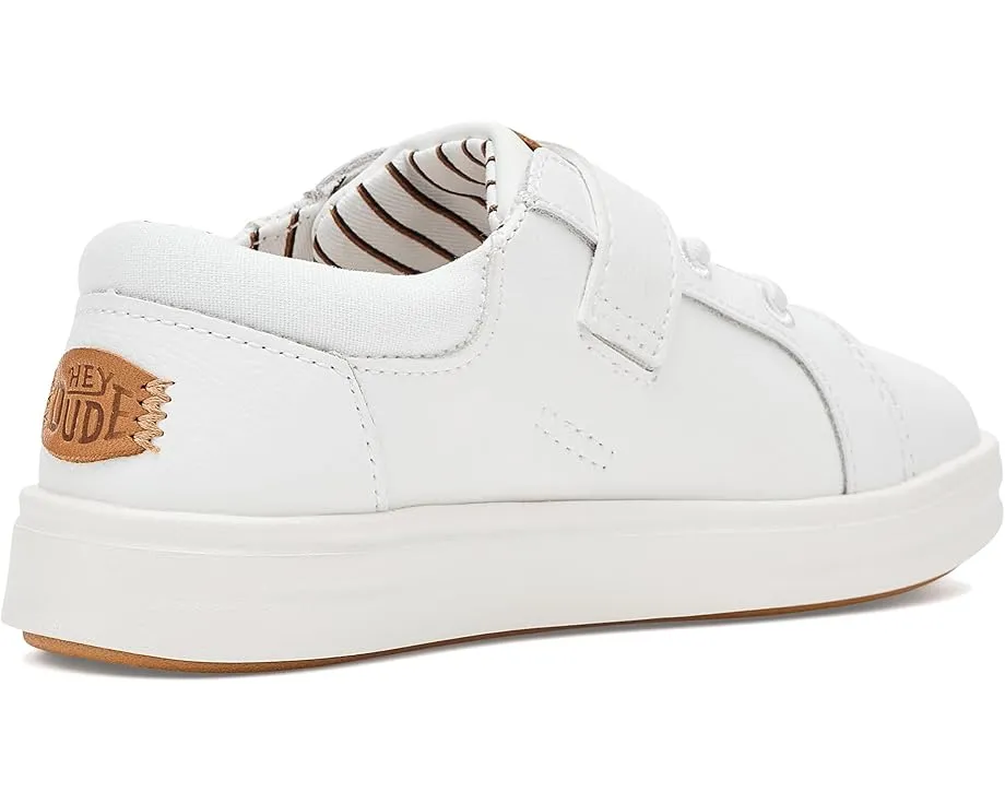 Hey Dude Kids Paul Pro Classic кожаные ботинки с липучкой и эластичной шнуровкой