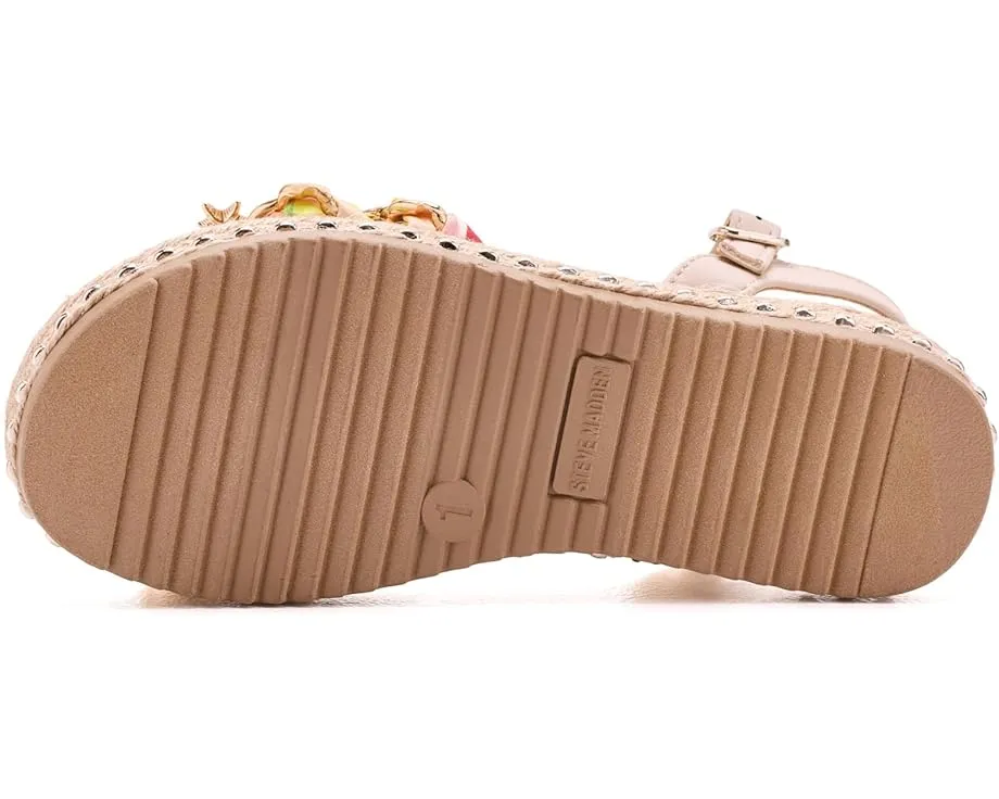 Детские сандалии Steve Madden Gizmo с плетеными ленточными бретелями и жемчужным декором