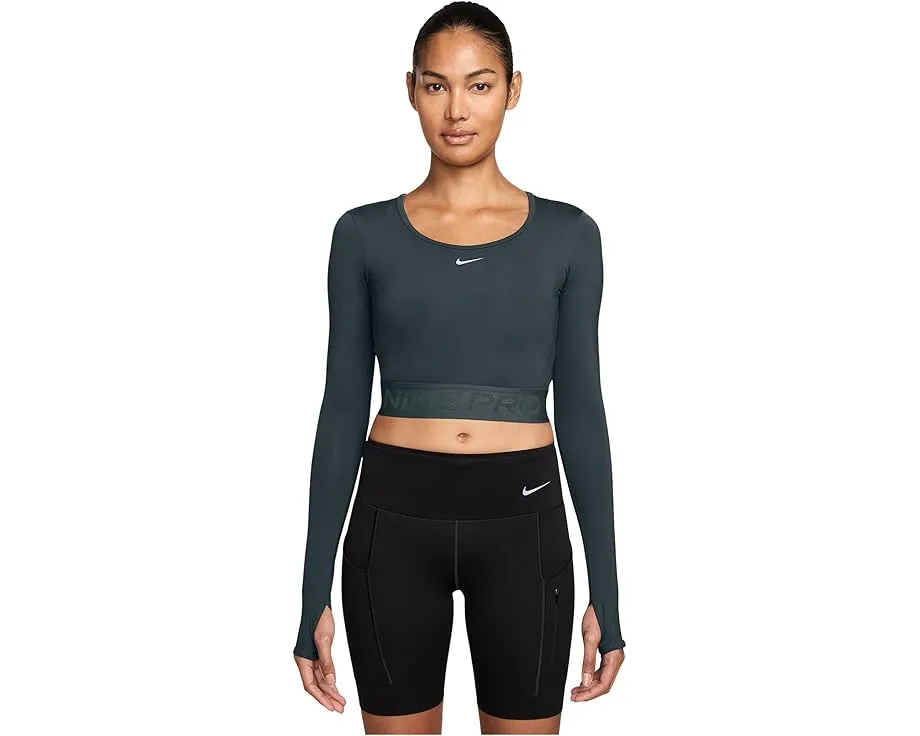 Nike Pro Dri-FIT укороченный лонгслив