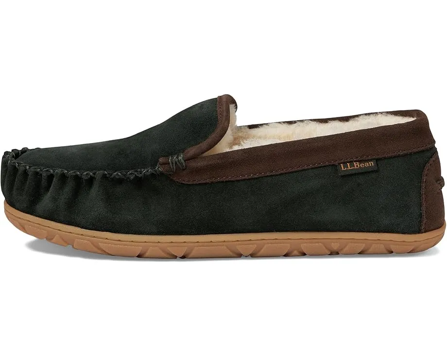 Домашние тапочки L.L.Bean Wicked Good Venetian из замши с меховой подкладкой