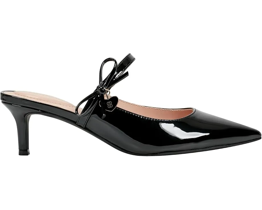 Туфли Mayblis на низком каблуке с бантом и шармом