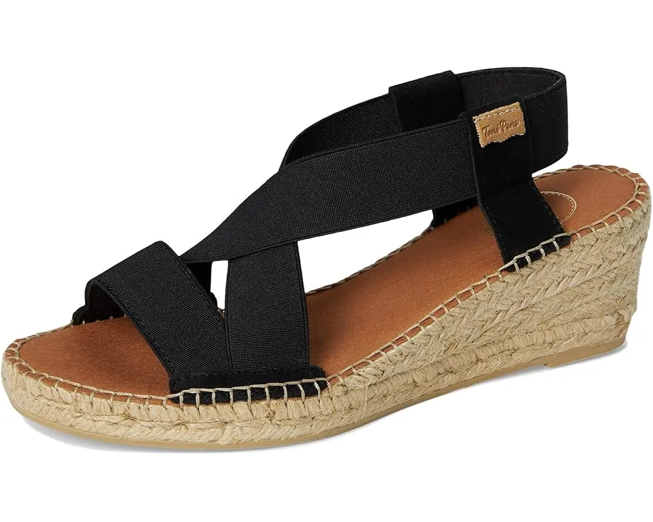 Сандалии Toni Pins Tina с ремешками и клиновидной подошвой из джута