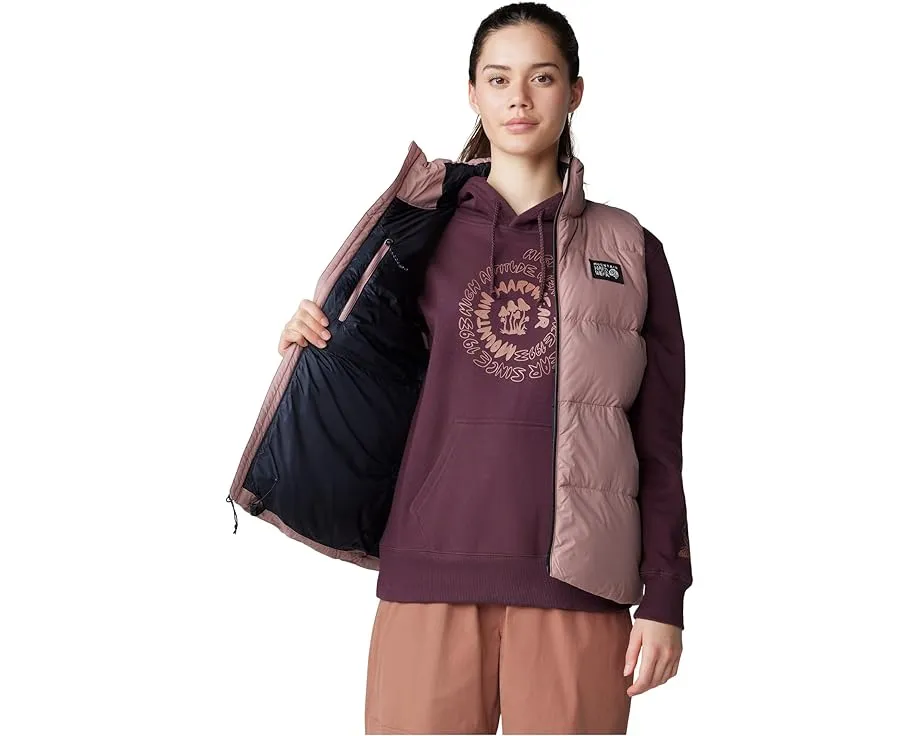 Mountain Hardwear жилет Nevadan Down с утеплителем из пуха и капюшоном