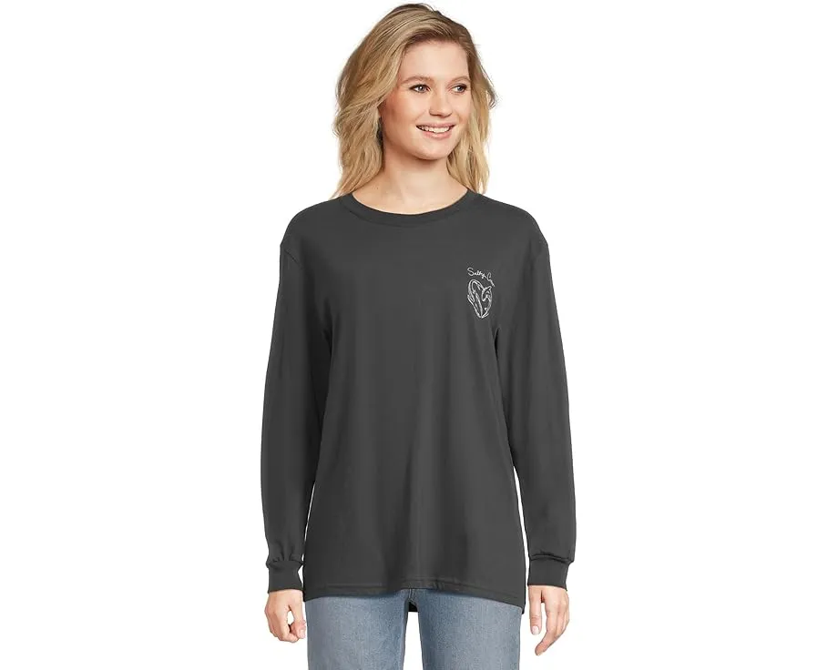 Футболка Salty Crew Heart Shark с длинным рукавом и принтом акулы