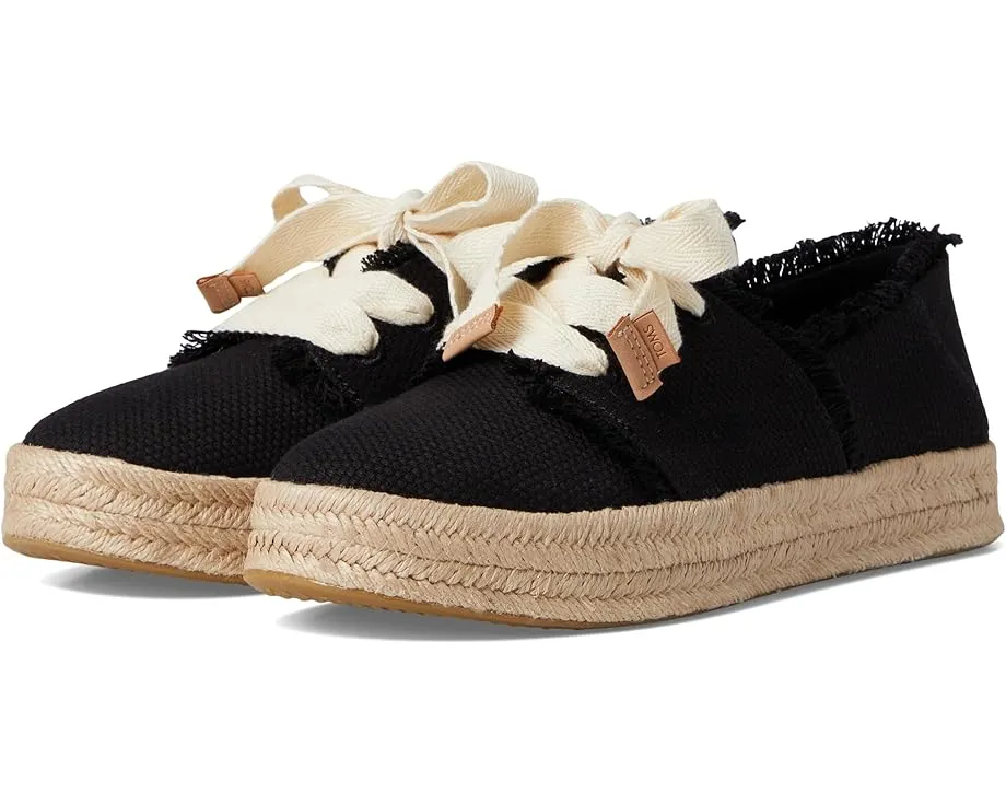 Кроссовки TOMS Carolina Lace-Up на платформе с кружевной шнуровкой