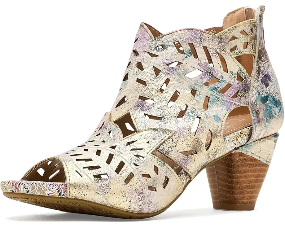 Ботинки L'Artiste by Spring Step Icon-Met с геометрическими вырезами и скульптурным каблуком