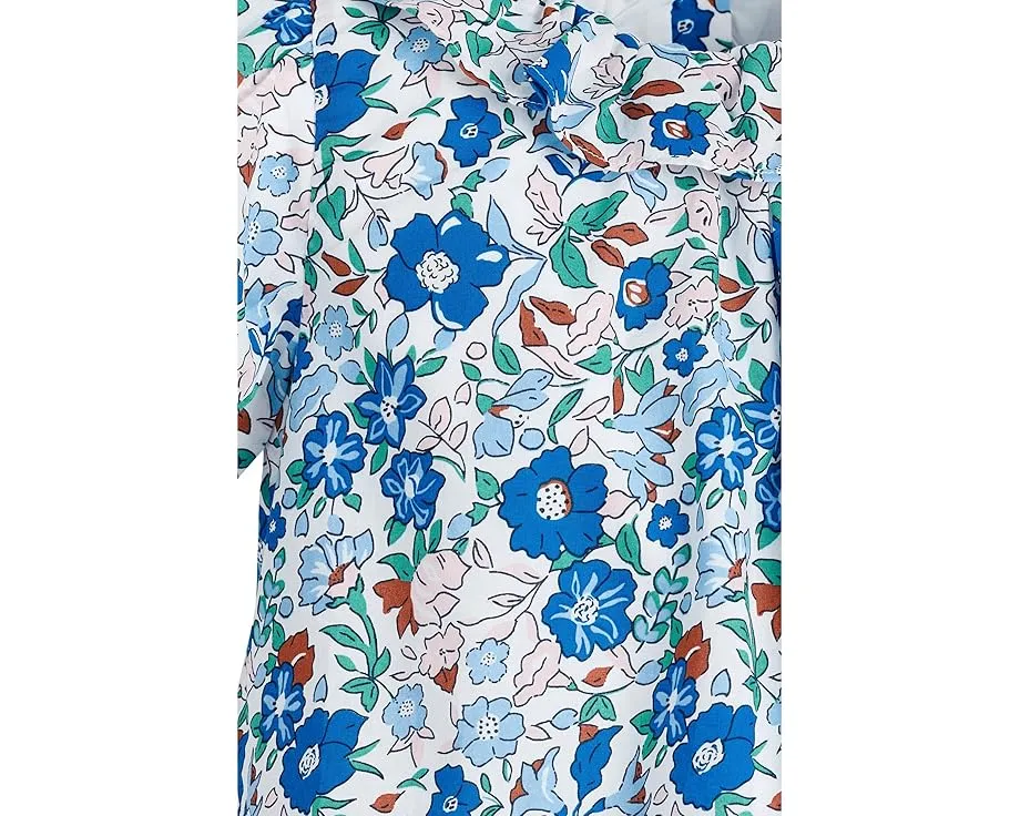 Блузка Janie and Jack с рюшами по подолу и цветочным узором