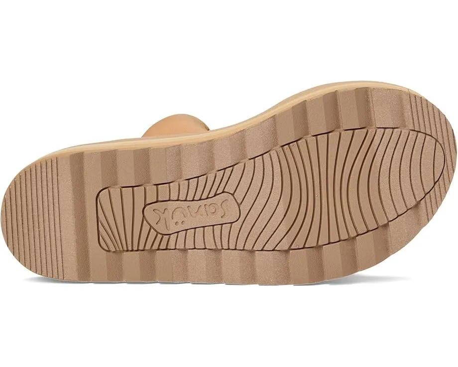 Сандалии Sanuk Yoga Twist-n-slide с платформой и стегаными ремнями на удобной стельке из пеноматериала