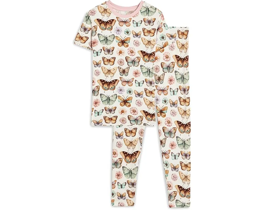 Детская пижама Kickee Pants с коротким рукавом и принтом обезьянки