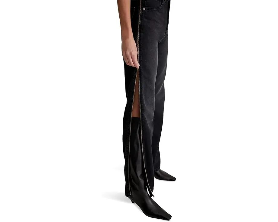 Джинсы Kora High-Rise Wide Leg от AG Jeans в цвете Demure из переработанного хлопка