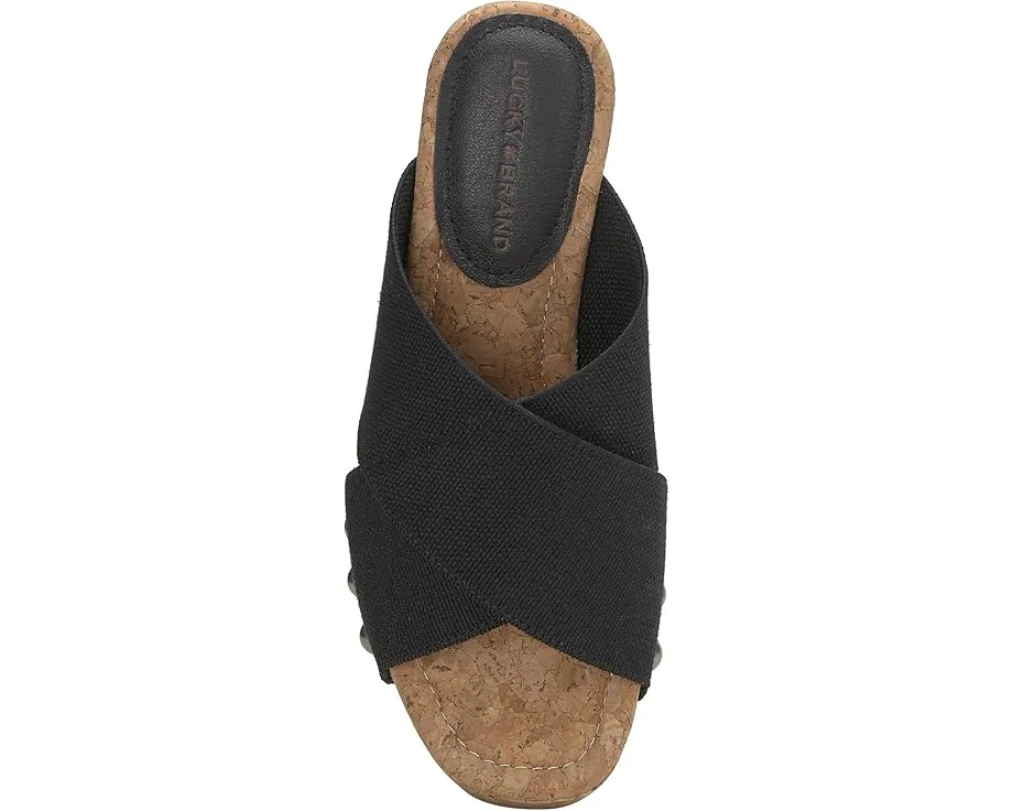 Сандалии Valmai от Lucky Brand на танкетке с верхом из замши