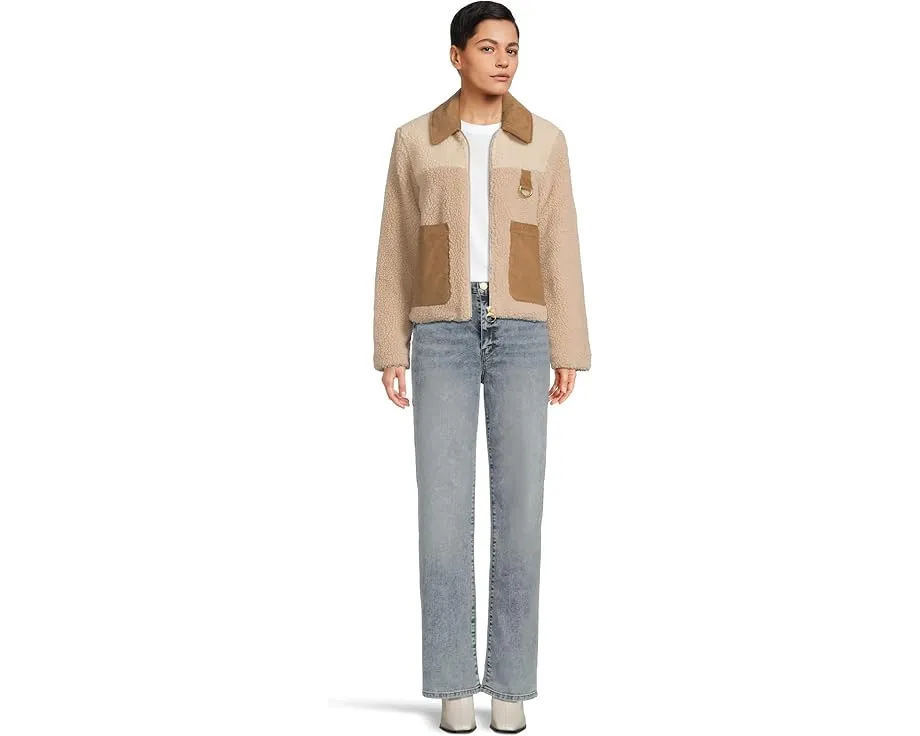 Флисовая куртка Barbour Malena укороченного кроя с карманами